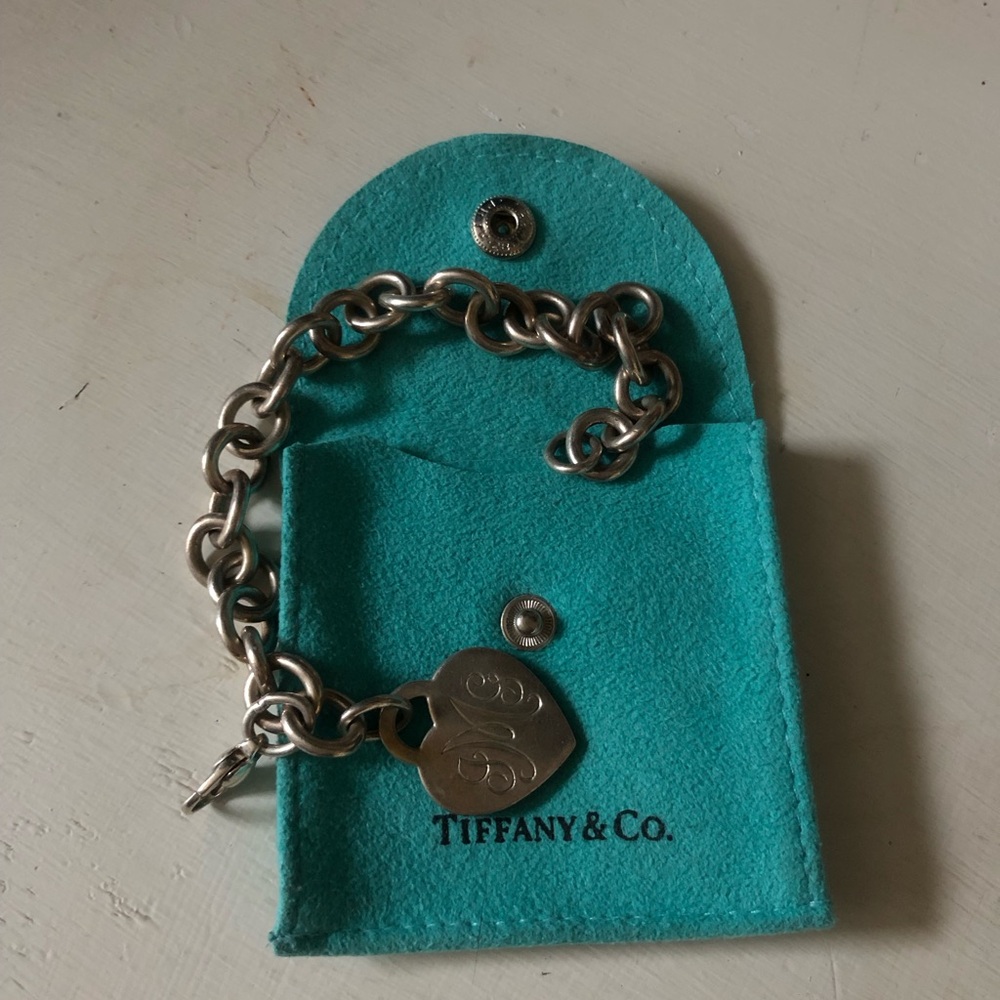 Tiffany & Co. Sterling Heart Tag Bracelet - Engraved